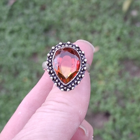 **** Sale **** New Bi-Color Tourmaline 925 Silver Ring.  - Picture 5 of 12